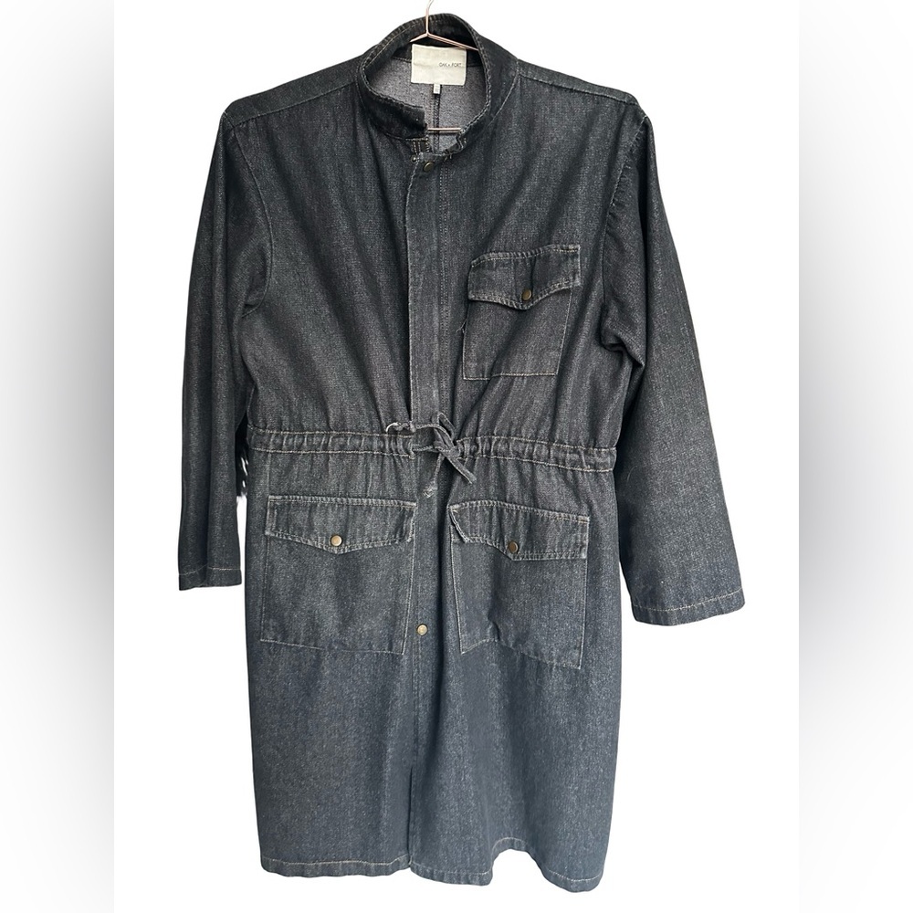 OAK + FORT Charcoal Military Field Jacket